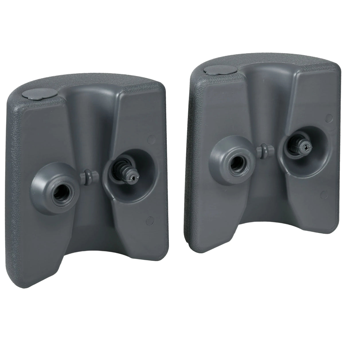 Outsunny HDPE Tent Weights Set of 4, Canopy Weights, Fill with Water or Sand, 48KG