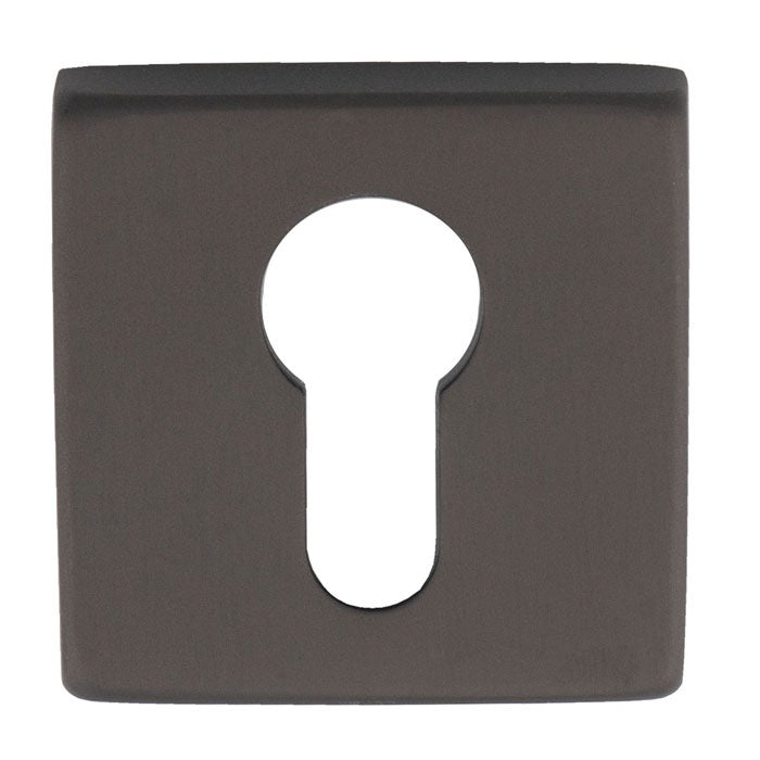 ESCUTCHEON - EURO PROFILE ON CONCEALED FIX SQUARE ROSE ANT (ANTHRACITE) - Anthracite - EACH