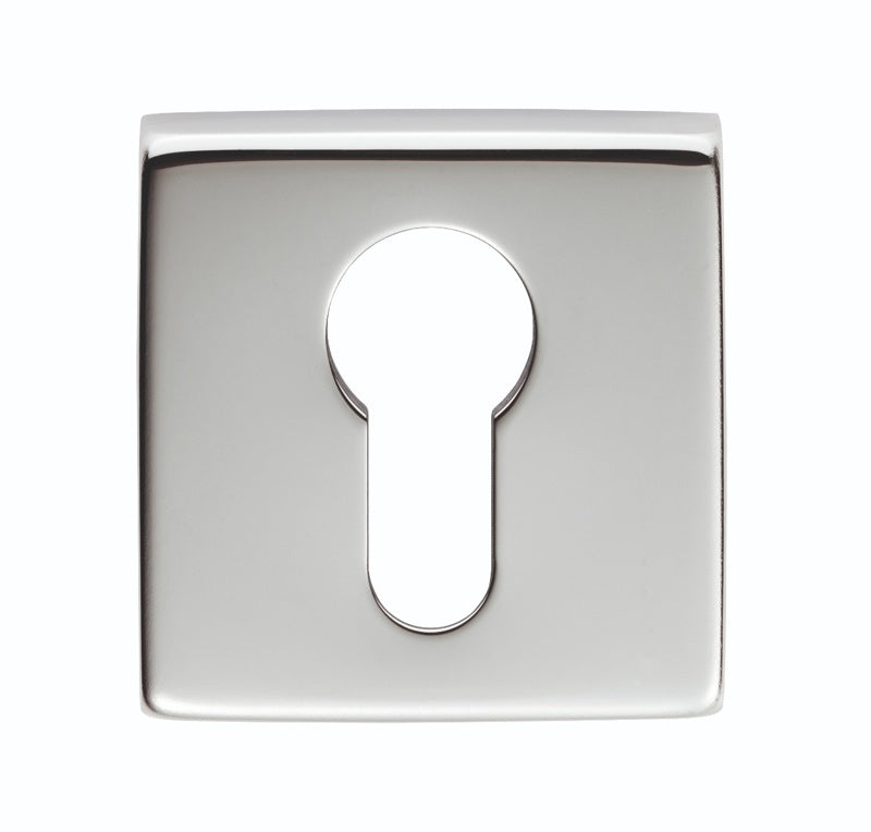 ESCUTCHEON - EURO PROFILE ON CONCEALED FIX SQUARE ROSE ARTQE CRO (POLISHED CHROME) - POLISHED CHROME - EACH