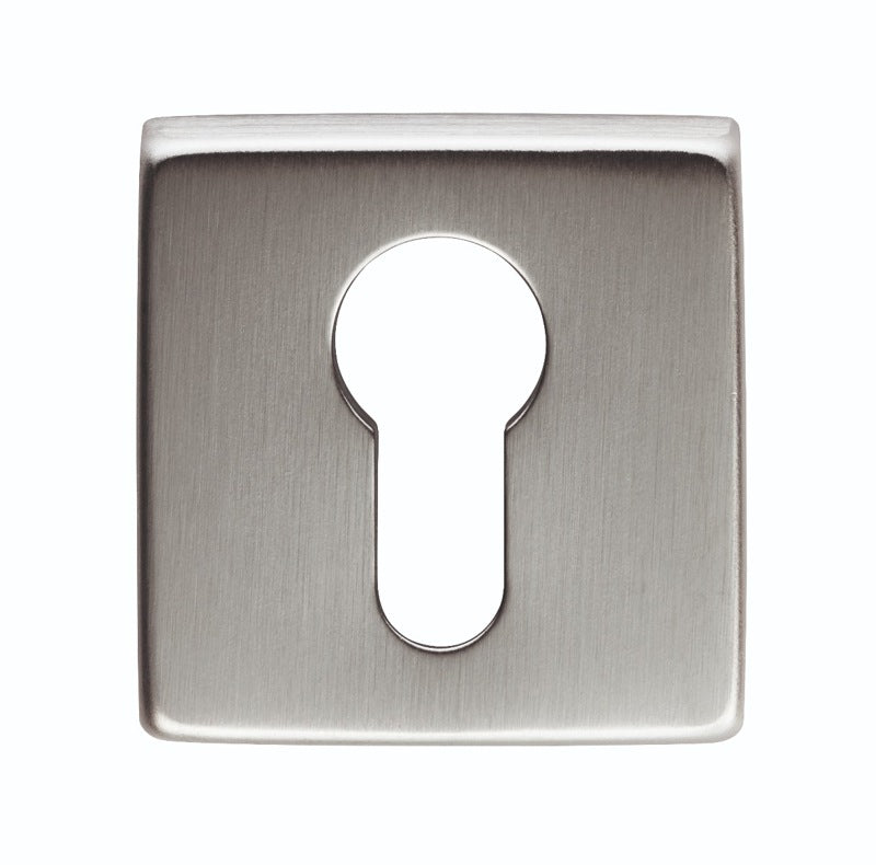 ESCUTCHEON - EURO PROFILE ON CONCEALED FIX SQUARE ROSE ARTQE CSA (SATIN CHROME) - SATIN CHROME - 50 X 50 - EACH