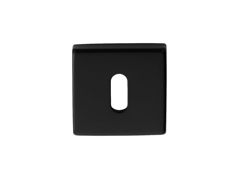 ESCUTCHEON - LOCK PROFILE ON CONCEALED FIX SQUARE ROSE ARTQE (MATT BLK) - MATT BLACK - EACH