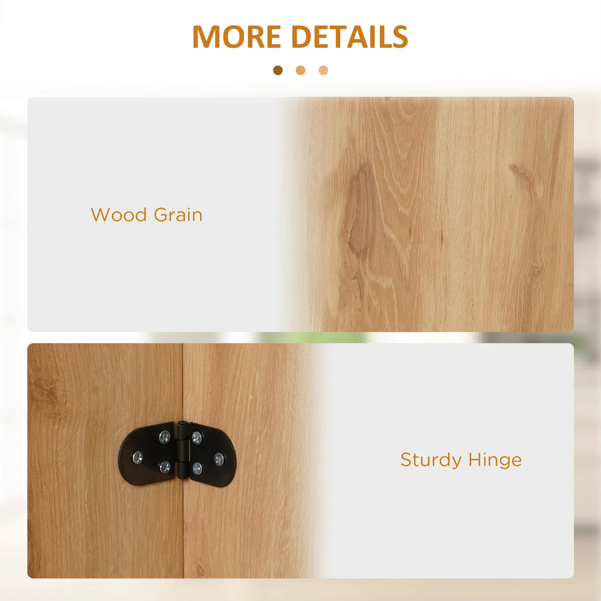 HOMCOM Four-Person Drop Leaf Dining Table - Wood-Effect