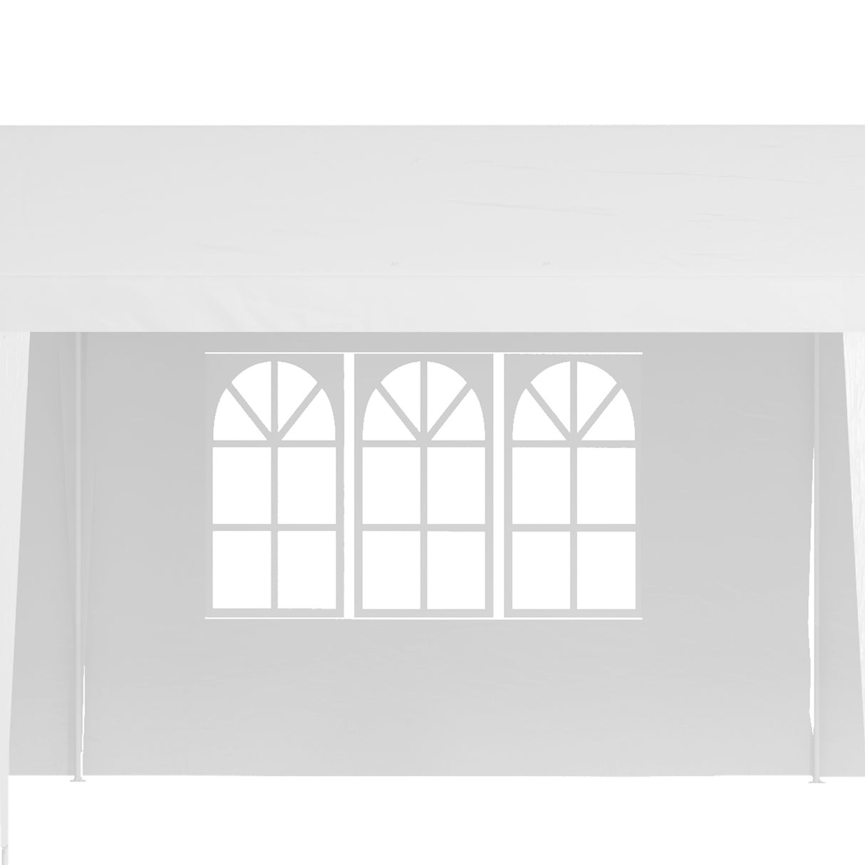 Outsunny Garden Gazebo 9 x 3 Marquee Party Wedding Tent Canopy, White