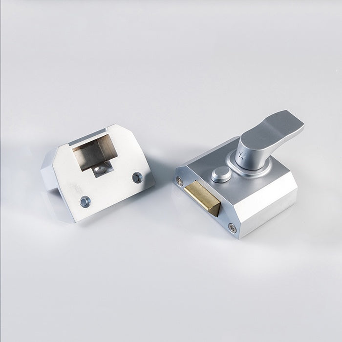 RIM CYLINDER DEADLOCKING NIGHTLATCH 40MM LEVEL 3 - SATIN CHROME - EACH