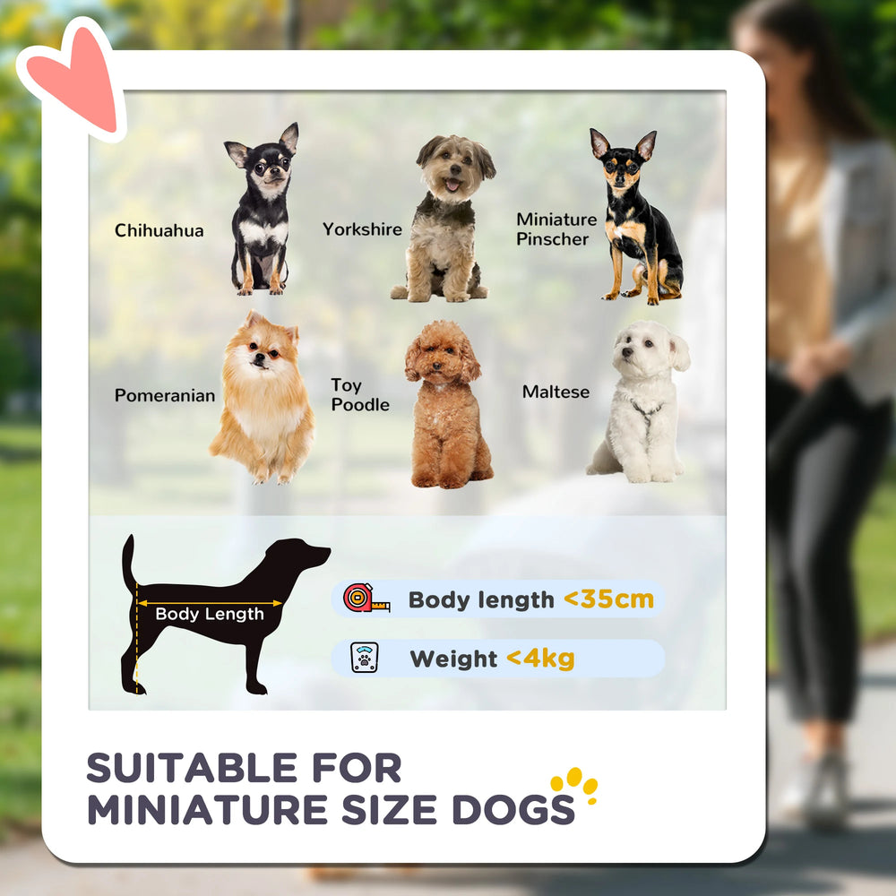 PawHut PawH 3-in-1 Pet Stroller, Folding 4 Wheel Dog Pram with Detachable Carrier for Mini Dogs, Cats, Black