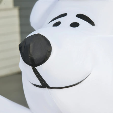 HOMCOM 6ft Tall Outdoor Inflatable Bear Airblown Projection Holiday Christmas Lawn Dcor
