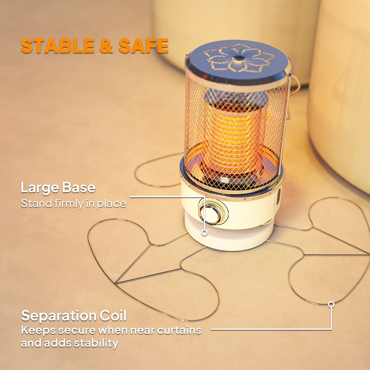 Outsunny 2000W Patio Electric Heater with 10-20m2 Coverage, Separation Coil, Freestanding Outdoor Infrared Heater with Tip-Over Protection, Overheat Protection, Handle for Indoor and Outdoor Use, White