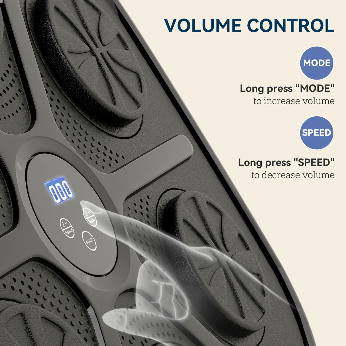 SPORTNOW Music Boxing Machine, Smart Bluetooth Boxing Machine Wall Mounted with 9 Speeds & Modes, LED Lights and Gloves, Punching Pad for Adults, Black