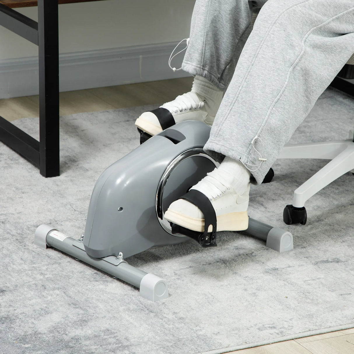 SPORTNOW Pedal Exerciser with Eight Level Magnetic Resistance, with Eight-Level Magnetic Resistance, Grey