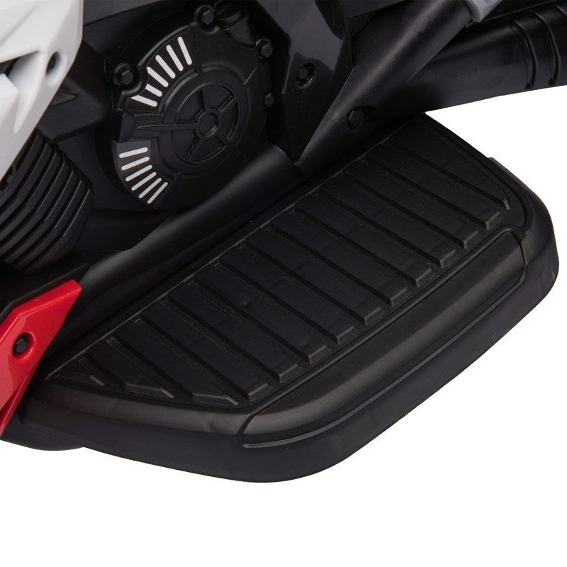HOMCOM Kids Electric Motorcycle Ride-On Toy, with Three Wheels, Music, Horn, Lights, Red