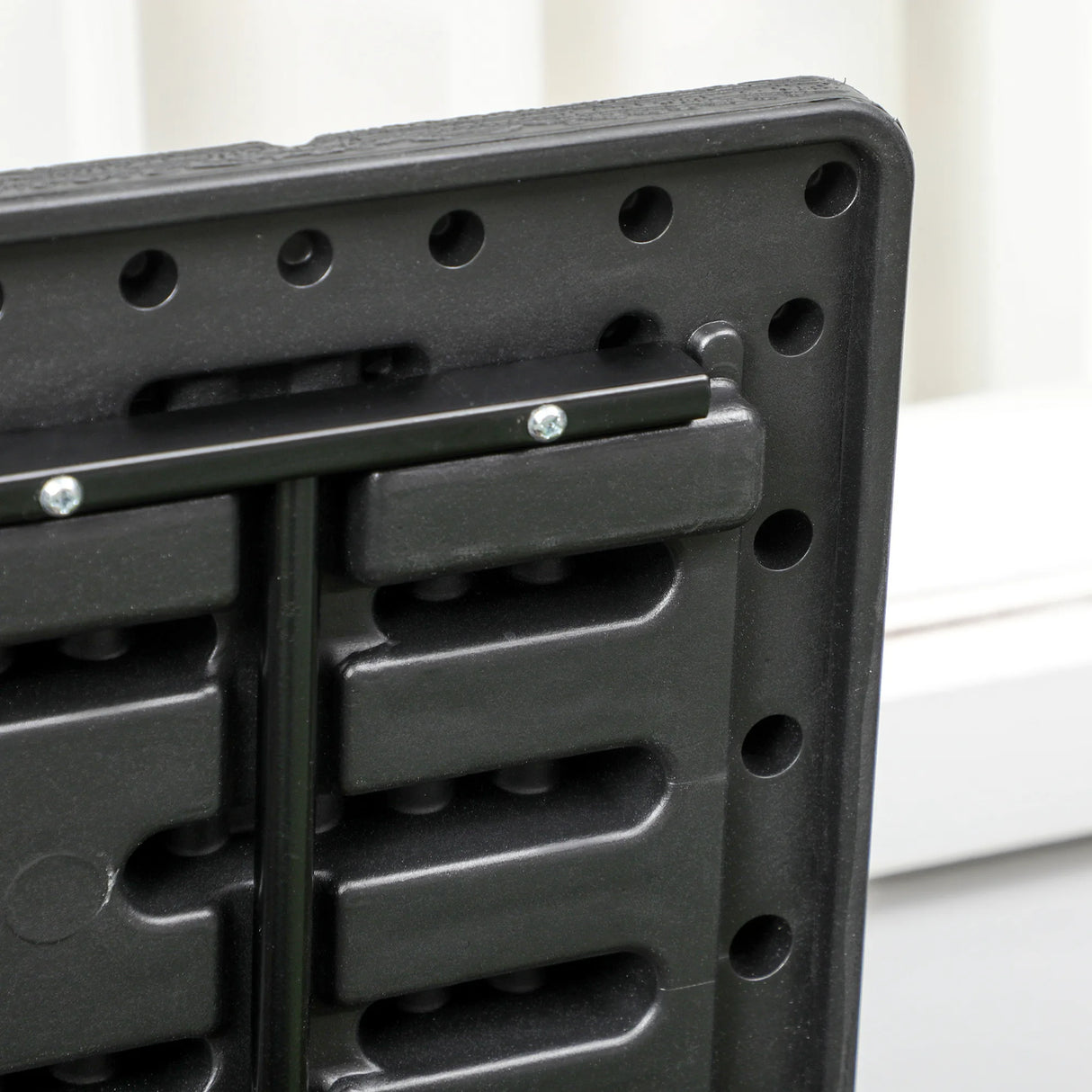 Outsunny 336 Litre Garden Storage Box, Water-resistant Heavy Duty Double Wall Plastic Container, Extra Large Outdoor Garden Furniture Organizer, Deck Cushion Chest with Wheels and Handles, Black