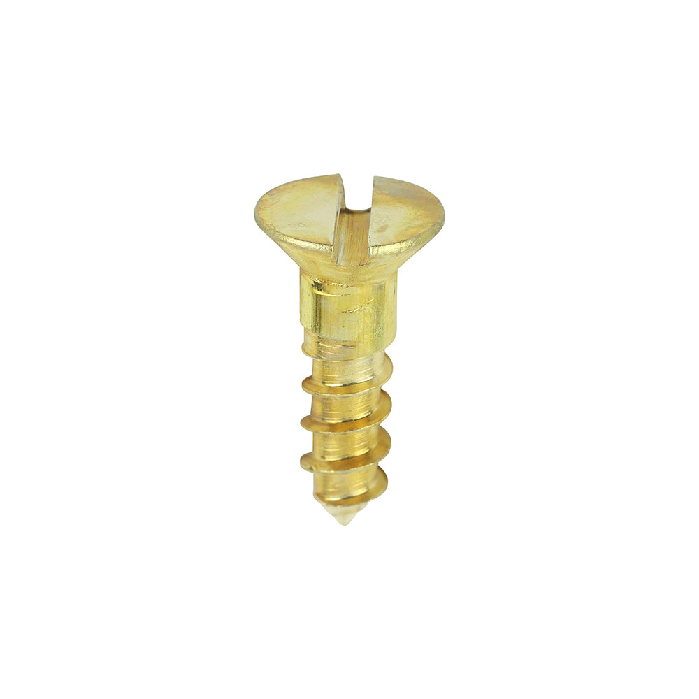 200 x TIMCO Solid Brass Countersunk Woodscrews - 6 x 1/2