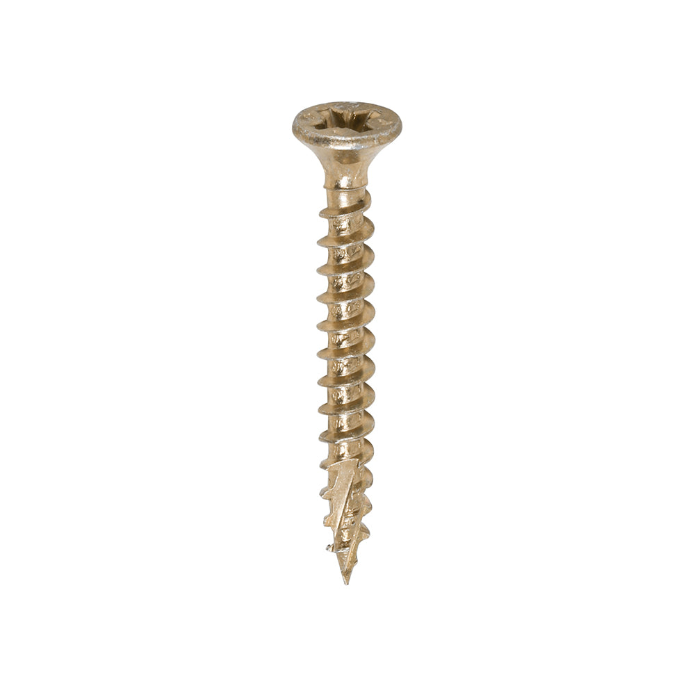 200 x TIMCO C2 Strong-Fix Multi-Purpose Premium Countersunk Gold Woodscrews - 3.5 x 30
