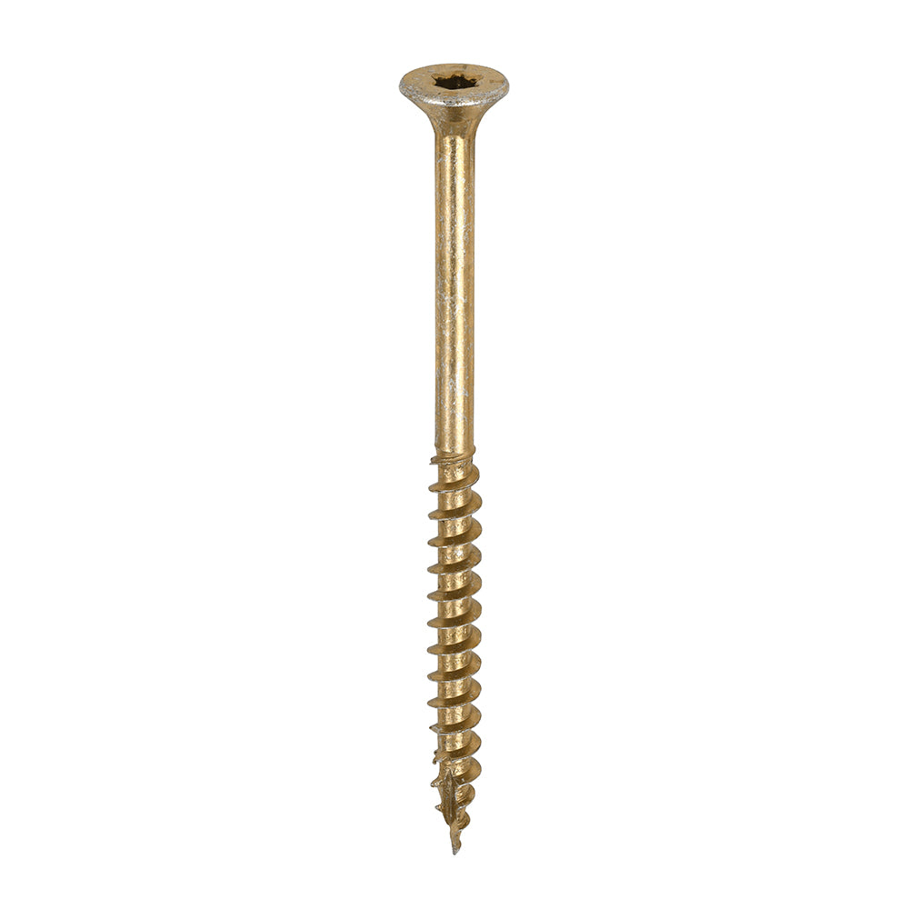 200 x TIMCO C2 Clamp-Fix Multi-Purpose Premium Countersunk Gold Woodscrews - 5.0 x 75
