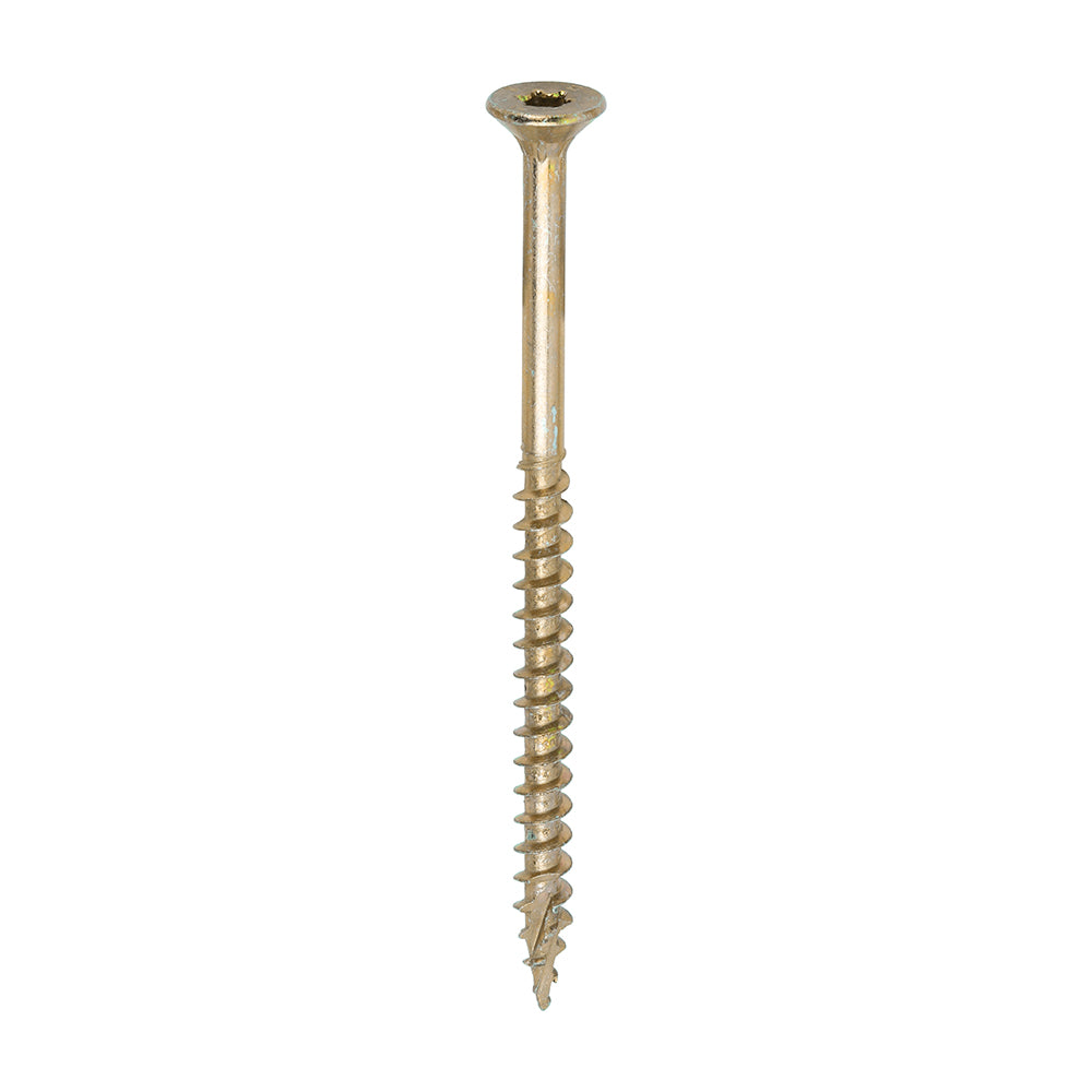 200 x TIMCO C2 Clamp-Fix Multi-Purpose Premium Countersunk Gold Woodscrews - 5.0 x 80