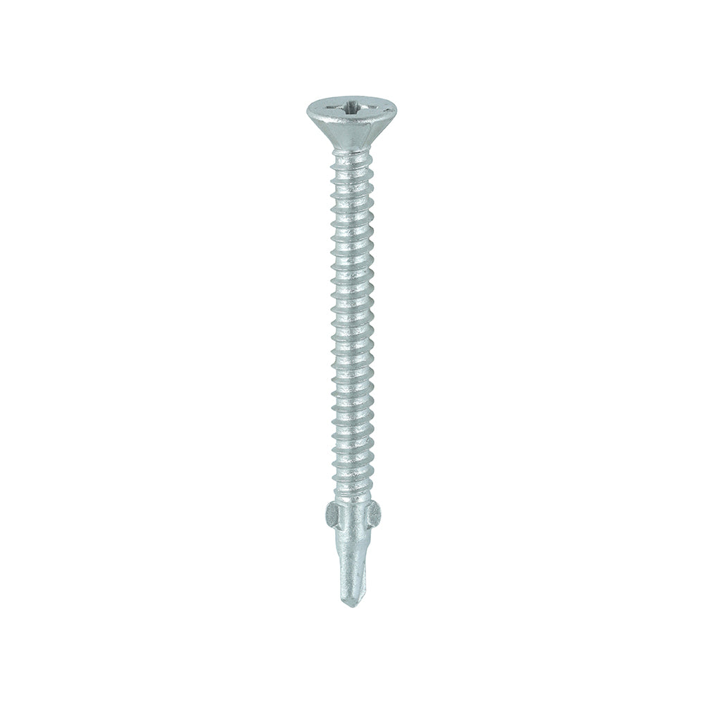 200 x TIMCO Self-Drilling Wing-Tip Steel to Timber Light Section Exterior Silver Screws - 5.5 x 65