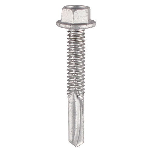 100 x TIMCO Self-Drilling Heavy Section Screws Exterior Silver - 5.5 x 65