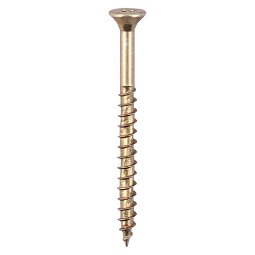200 x TIMCO Velocity Premium Multi-Use Countersunk Gold Woodscrews - 5.0 x 70