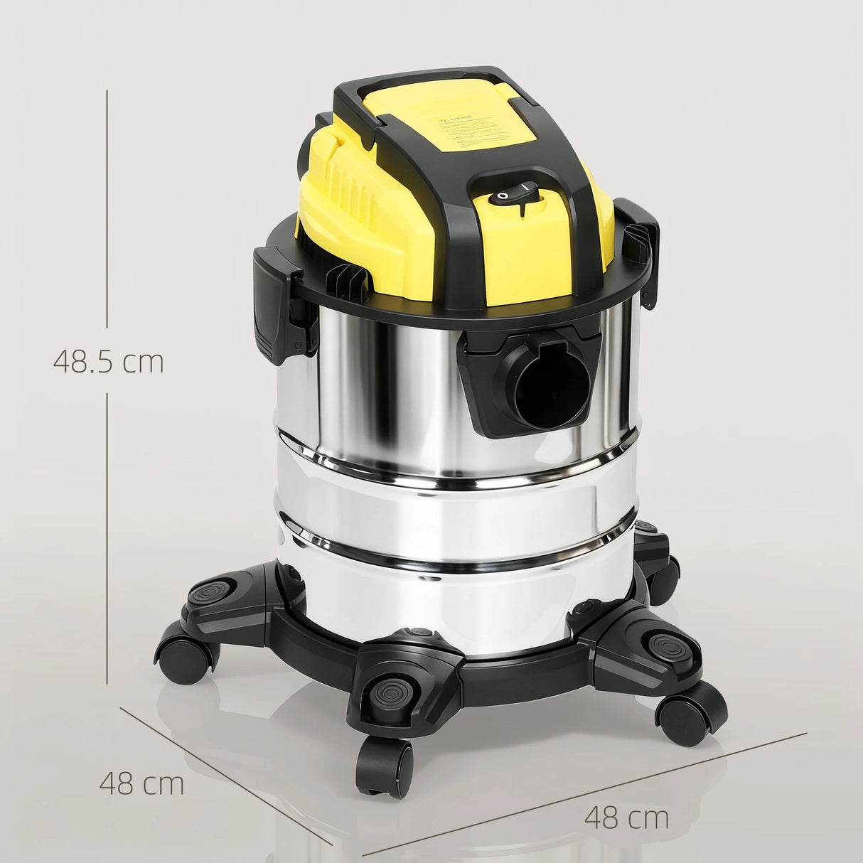 HOMCOM Wet and Dry Vacuum Cleaner, 1200W 20L Wet & Dry Vacuum Cleaner w/ Blower, Triple Filters for Workshop, Home, Carpet