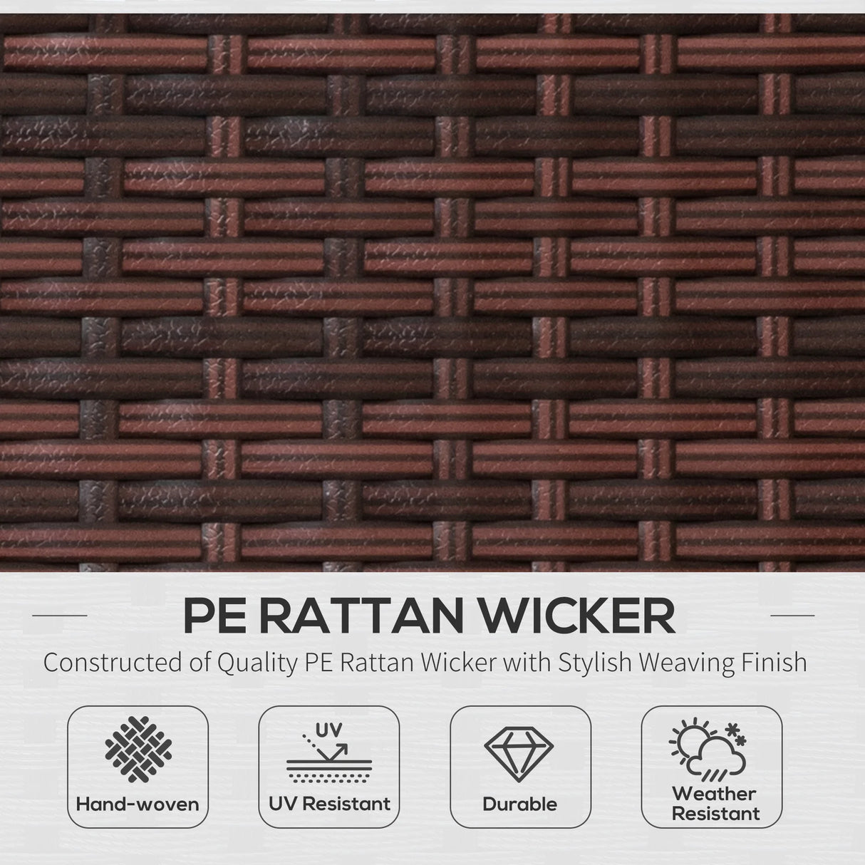 Outsunny Rattan Folding Sun Lounger Outdoor Chair with Cushion and Pillow Cream White