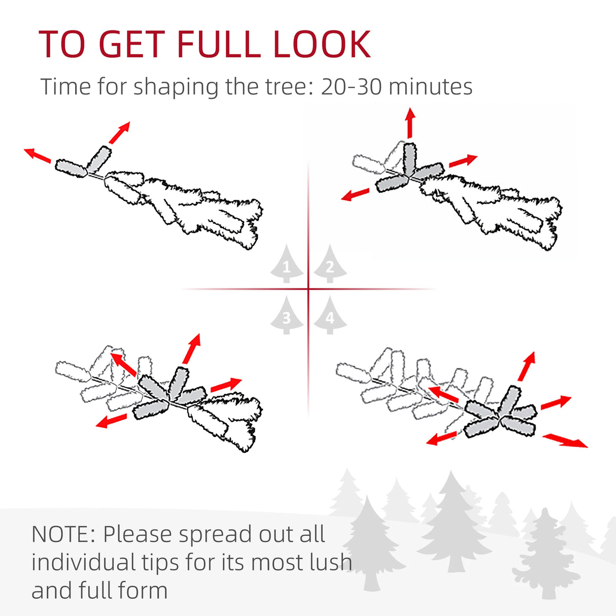 HOMCOM 5ft Artificial Christmas Tree, with Purple Decorations and Lights