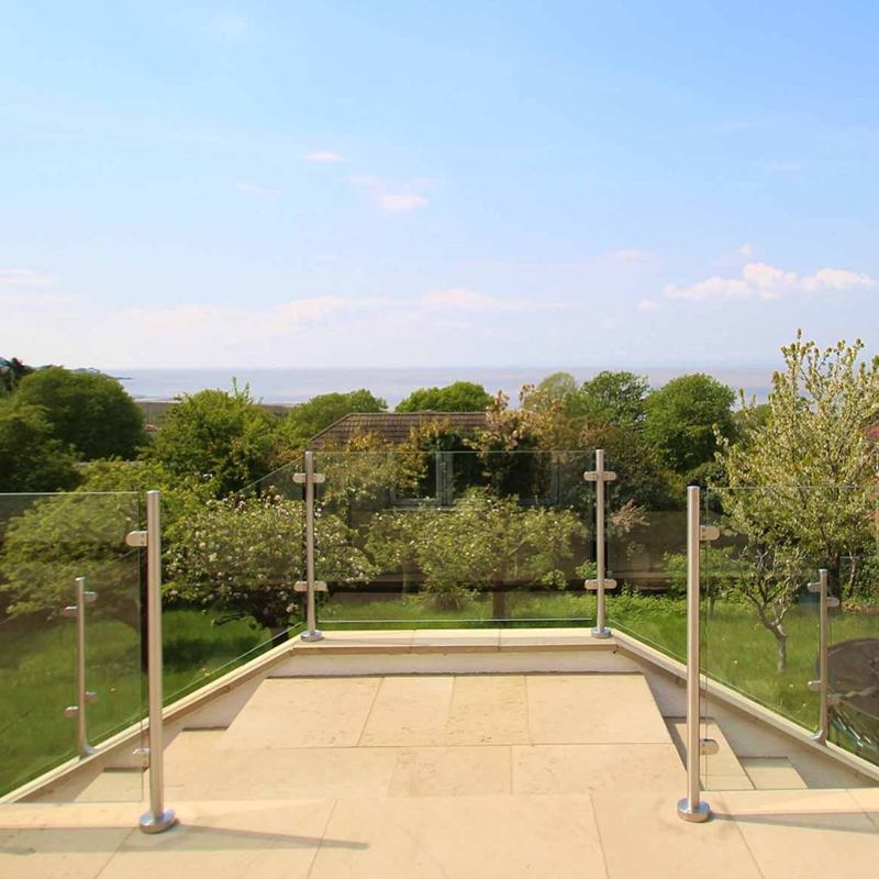 MonsterShop Stainless Steel Balustrade, End Post, 90cm H