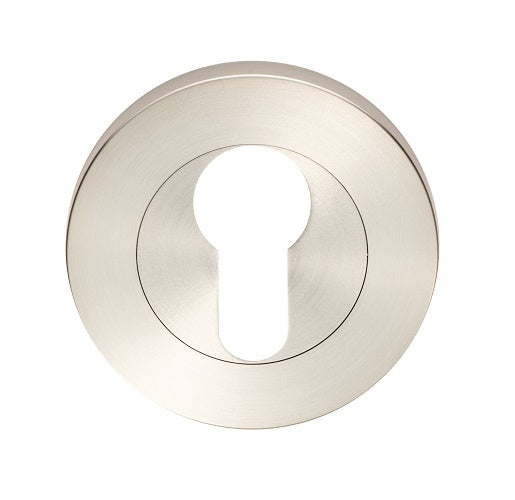STEELWORX - ESCUTCHEON EURO PROFILE ON CONCEALED FIX THREADED ROUND ROSE - SATIN STAINLESS STEEL - 53 x 8 - EACH