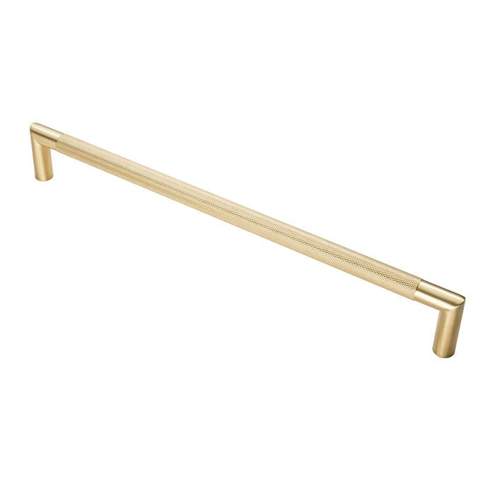 20MM DIA. CROWN KNURLED PULL HANDLE - 450MM C/C - BOLT THROUGH FIXING_x005F
- SATIN PVD - EACH