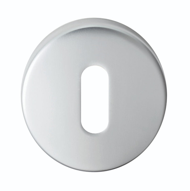 ESCUTCHEON - LOCK PROFILE ON CONCEALED FIX PUSH ON ROUND ROSE - SATIN CHROME - 52MM - EACH
