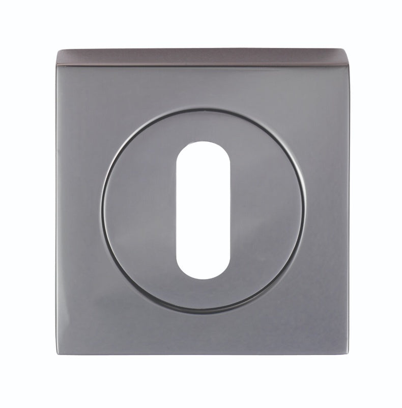 ESCUTCHEON - LOCK PROFILE - SQUARE ROSE - BLACK NICKEL - 52MM - EACH