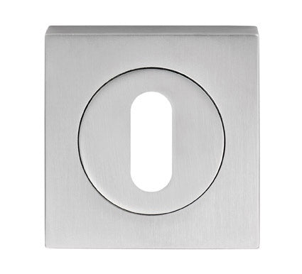 ESCUTCHEON - LOCK PROFILE - SQUARE ROSE - POLISHED CHROME - 52MM - EACH