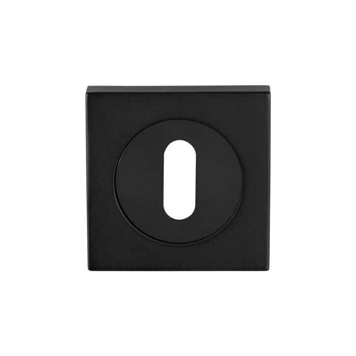 ESCUTCHEON - LOCK PROFILE - SQUARE ROSE - MATT BLACK - EACH