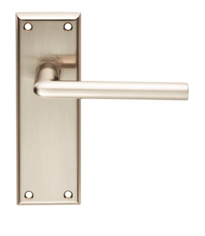 DIECI LEVER ON FACE-FIX BACKPLATE - LATCH - SATIN NICKEL - PAIR