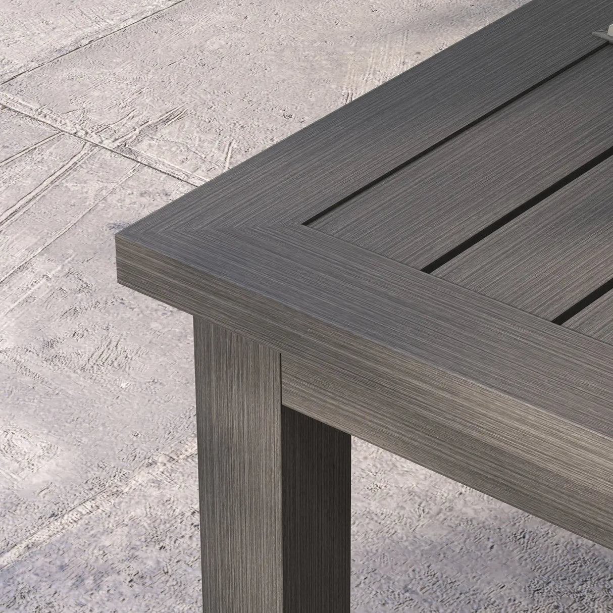 Outsunny 100cm x 60cm Aluminium Outdoor Coffee Table - Brown