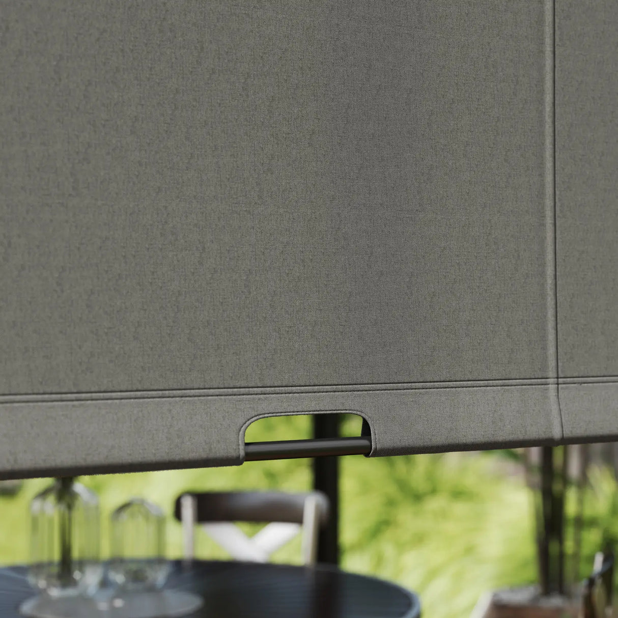 Outsunny 3 X 3 Meters Pergola with Sliding Roof, Garden Gazebo with Adjustable Sun Shade Canopy and Steel Frame, Charcoal Grey