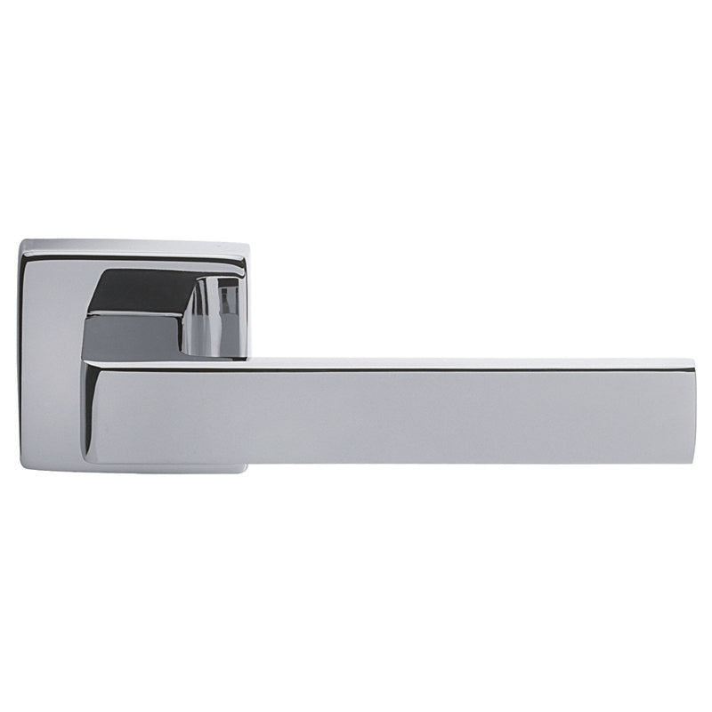 TECHNA LEVER ON CONCEALED FIX SQUARE ROSE CRO (POLISHED CHROME) - POLISHED CHROME - PAIR