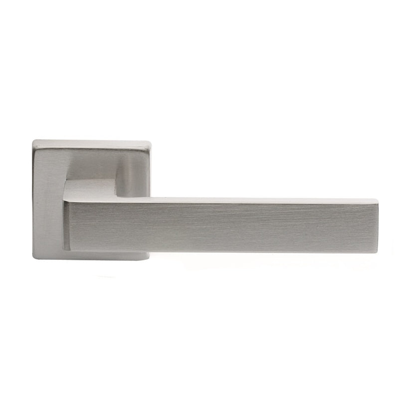 TECHNA LEVER ON CONCEALED FIX SQUARE ROSE CSA (SATIN CHROME) - SATIN CHROME - PAIR