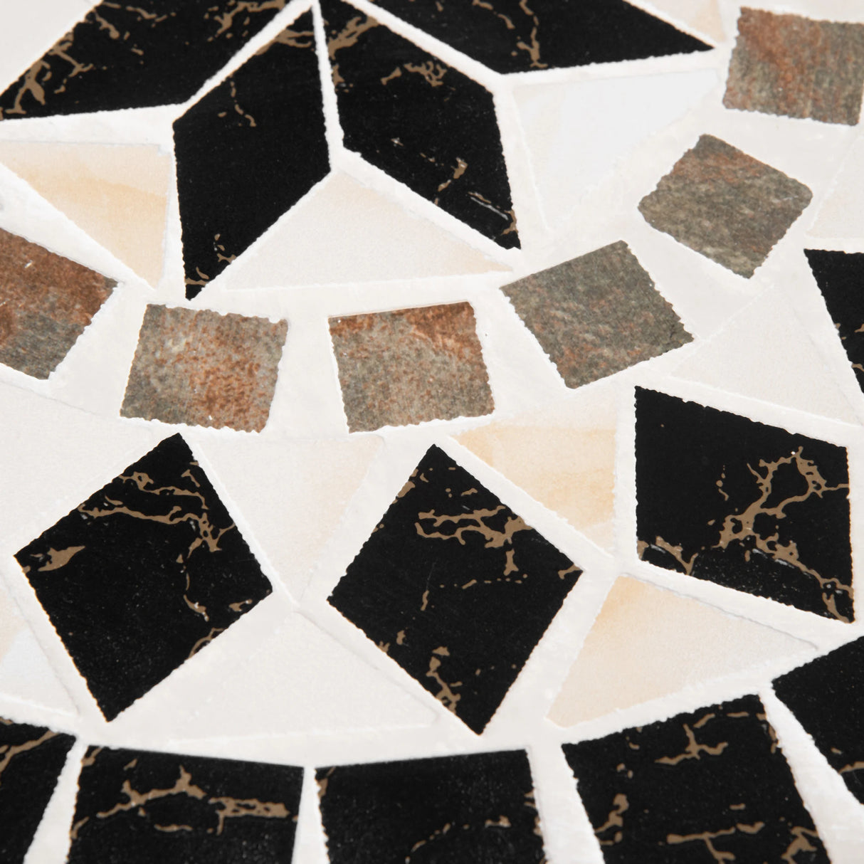 Outsunny 60cm Mosaic Outdoor Patio Table - Black