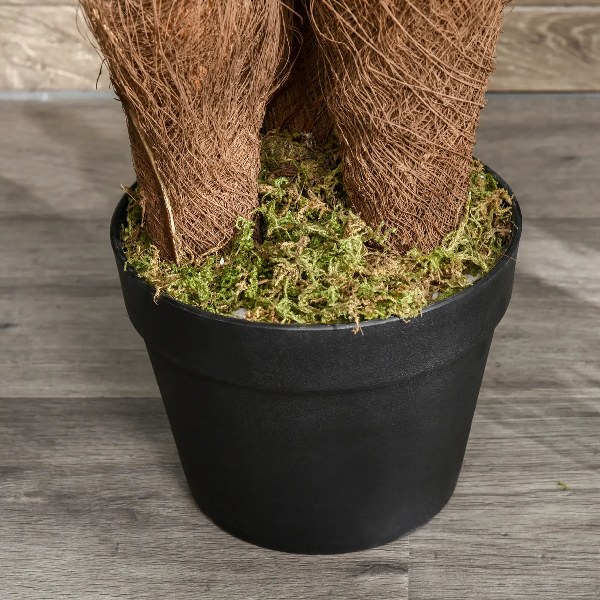 Outsunny Artificial Plant Tropical Fern in Pot, Fake Plants for Home Indoor Decor, 150cm, Green