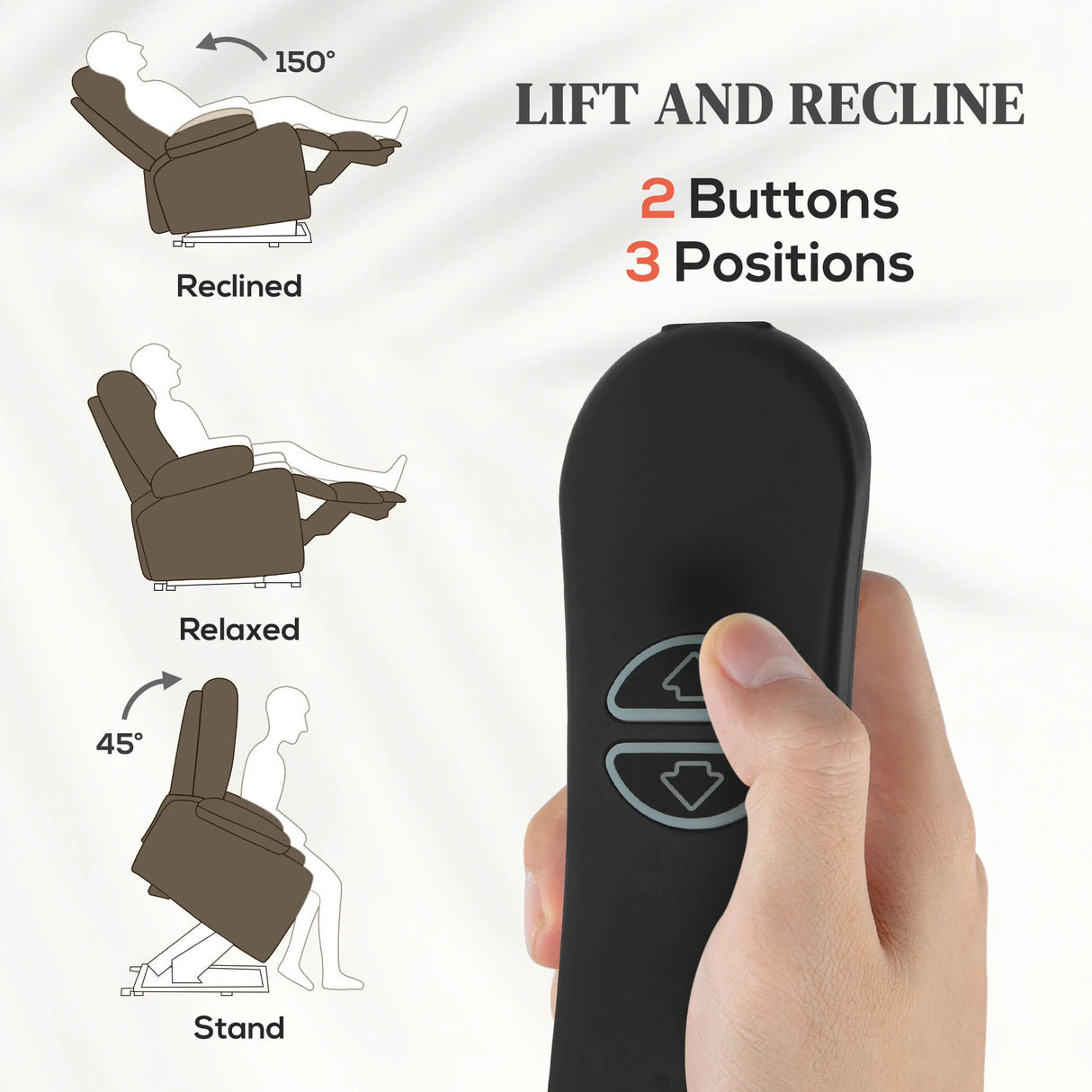 HOMCOM 45 Lifting Riser and Recliner Armchair - Dark Brown