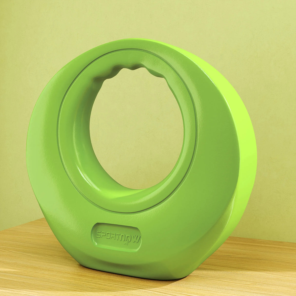 SPORTNOW 8kg Kettlebell, Kettle Bell with Wide Handle for Home Gym, Weight Lifting, Strength Training, Green