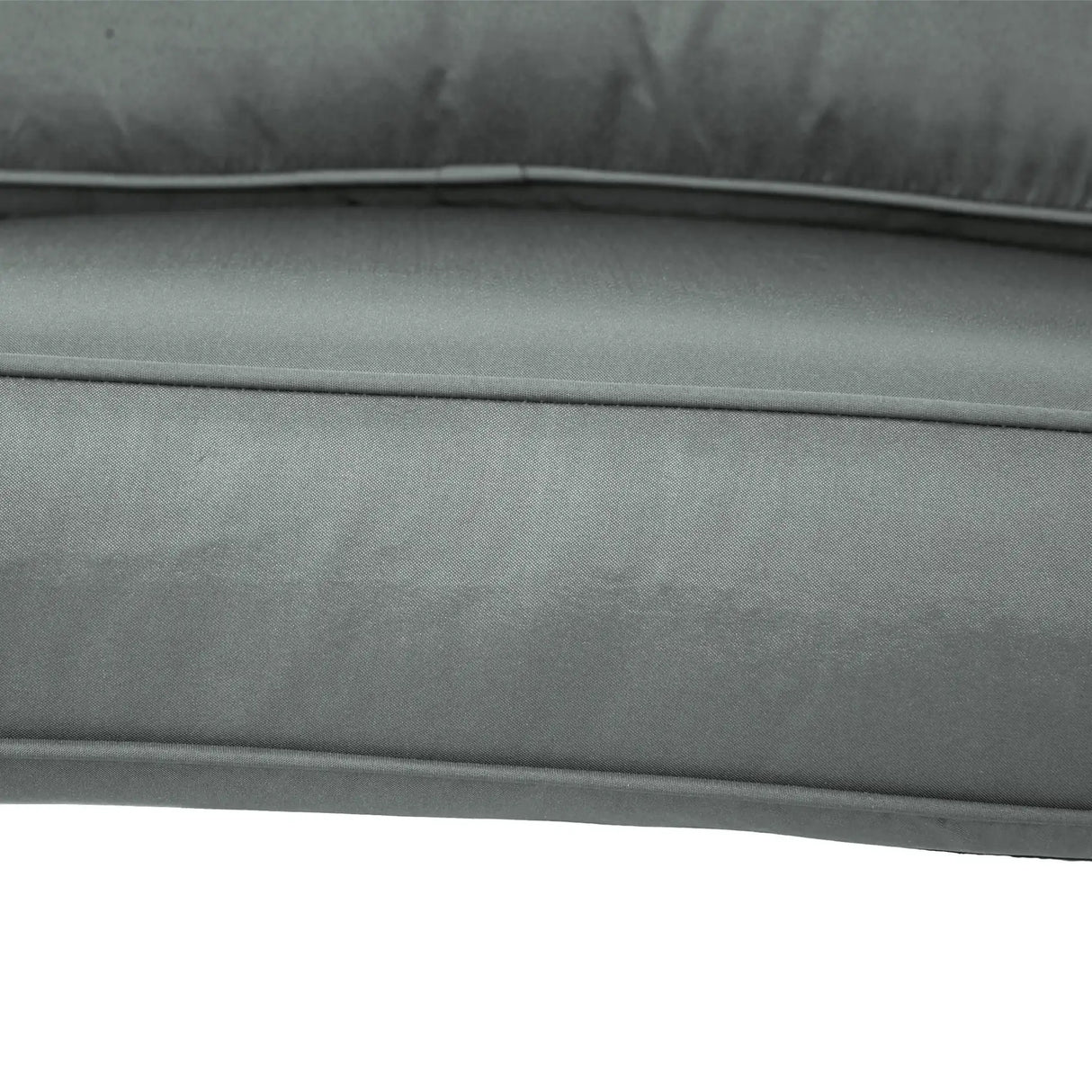 Outsunny 2 Seater Back and Seat Cushion Pillows Replacement, Patio Chair Cushions Set for Indoor Outdoor, Charcoal Grey