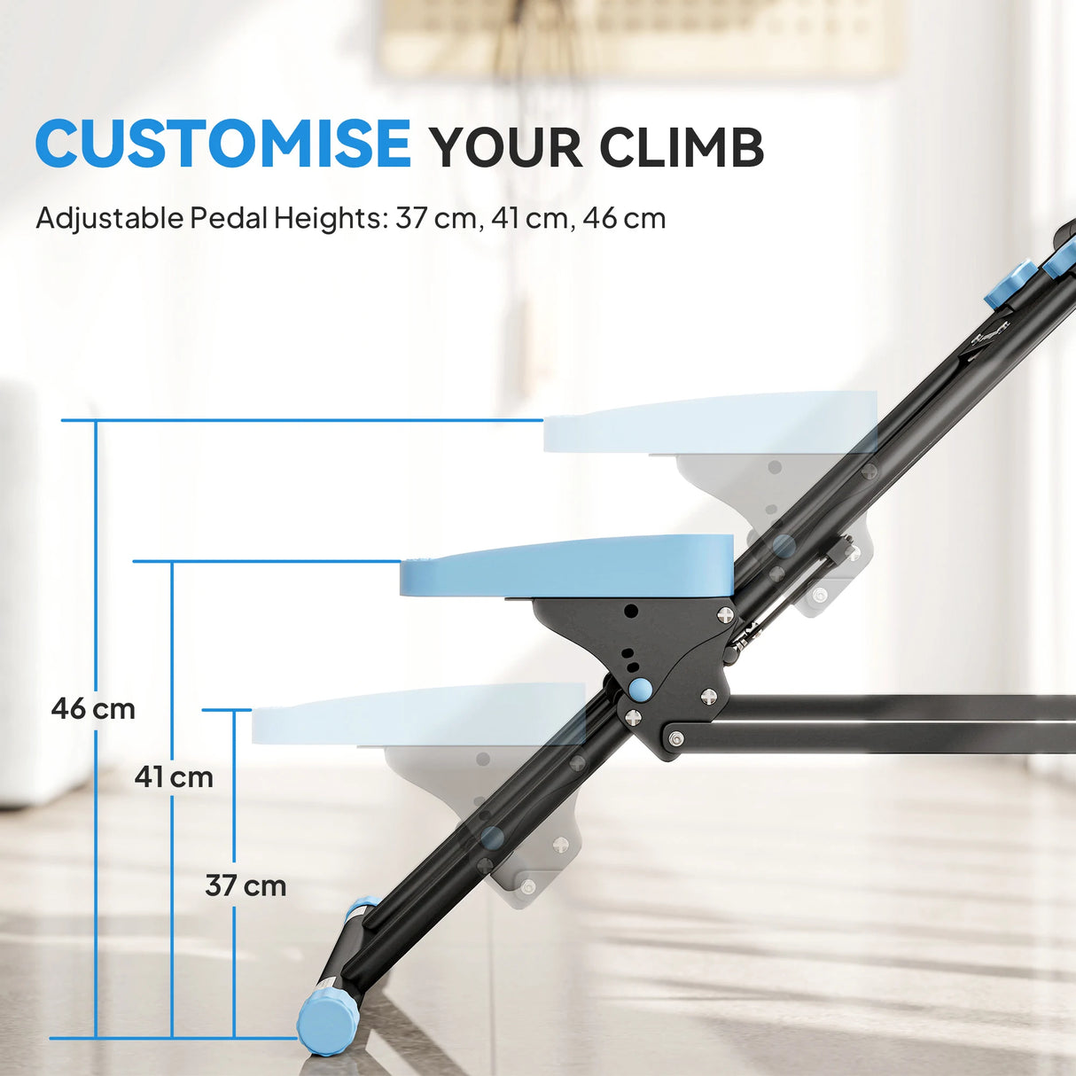 SPORTNOW Stair Stepper for Home Gym Exercise, Vertical Climber Machine with LCD Monitor & Adjustable Pedals for Workout