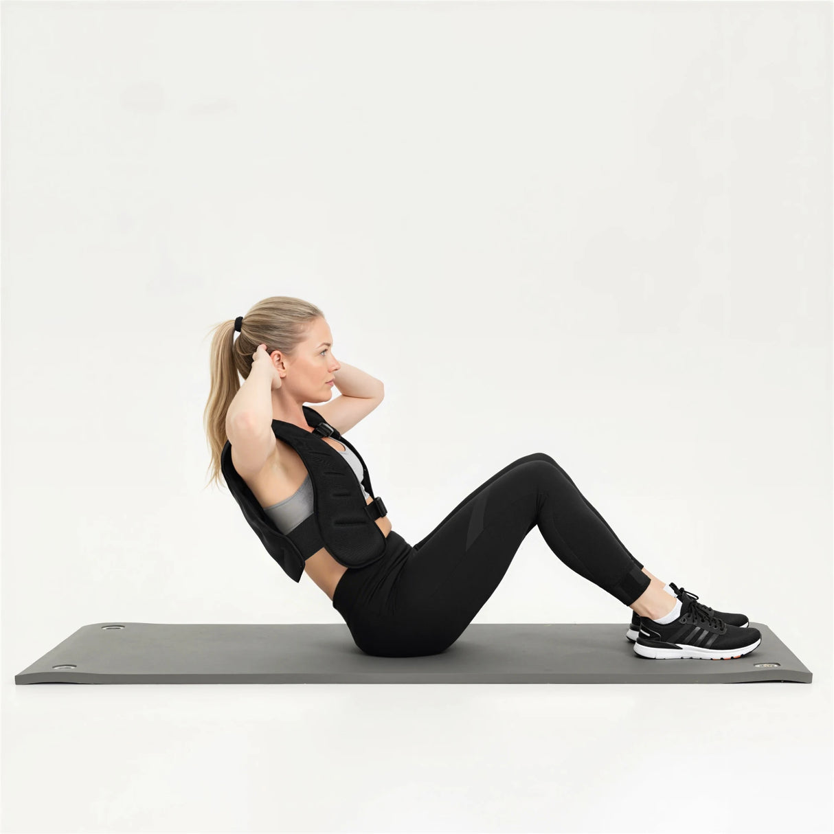 SPORTNOW Weighted Vest, 5 kg Weight Vest with Adjustable Straps, Reflective Strips, Black