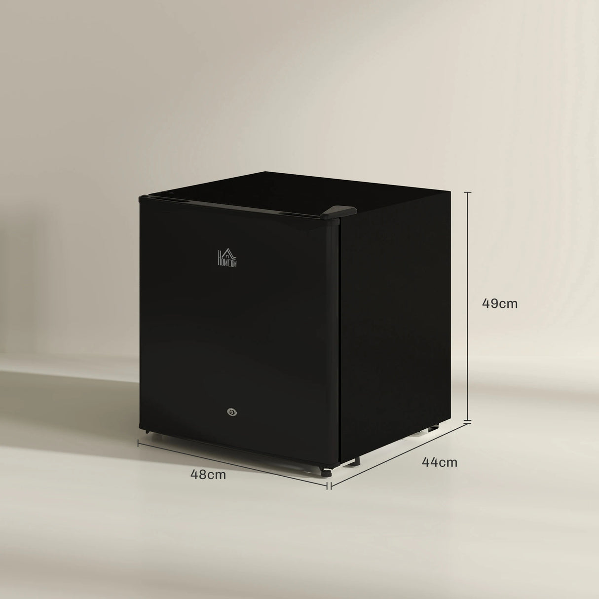 HOMCOM 46 Litre Lockable Countertop Fridge - Black