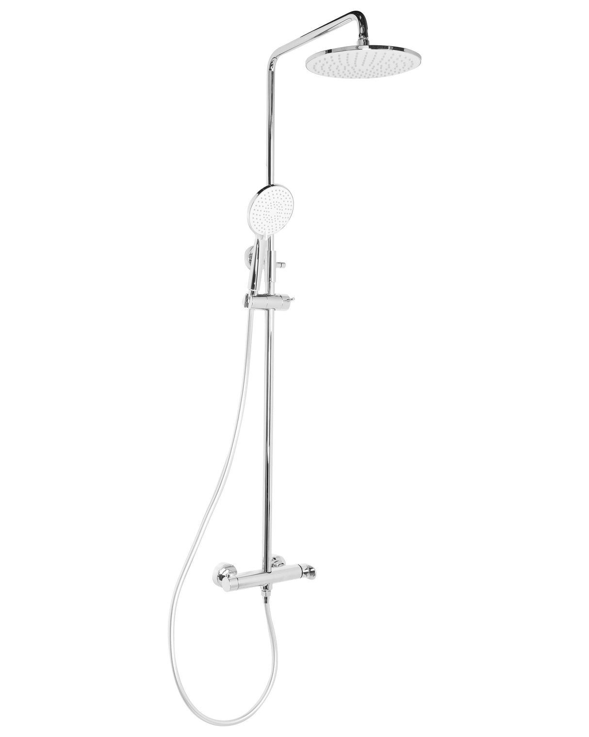 Mixer Shower Set Silver Brass 3 Spray Modes Rain Function Modern Shower System Beliani
