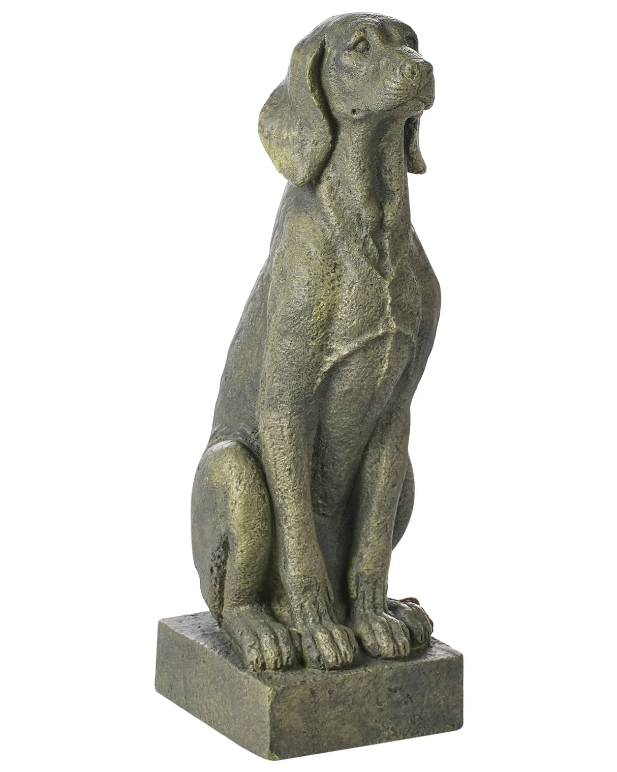 Decorative Figurine Green MgO 73 cm Accent Piece Dog Indoor Outdoor Decoration Living Room Beliani