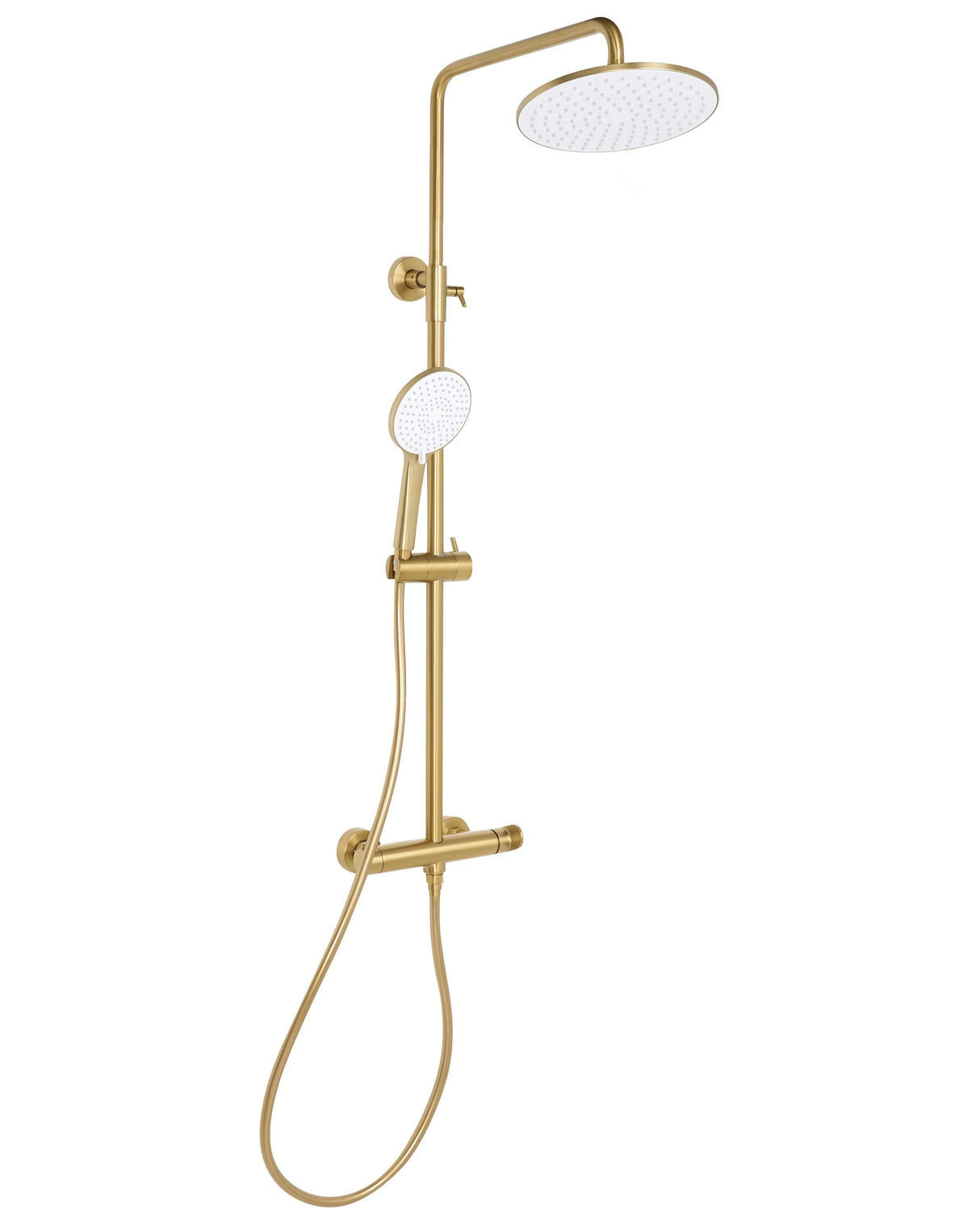 Mixer Shower Set Gold Brass 3 Spray Modes Rain Function Modern Shower System Beliani