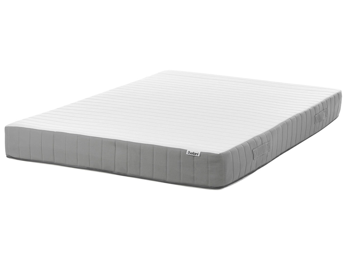 Pocket Sprung Mattress EU Double Size with Handles Cooling Memory Foam Filling Removable Cover 4ft6 Medium Firm Modern Design Quilted Beliani