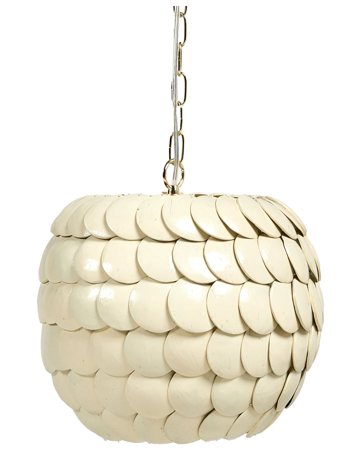 Pendant Lamp Beige Coconut Shell Natural Boho Style Beliani